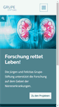 Mobile Screenshot of grupe-stiftung.de